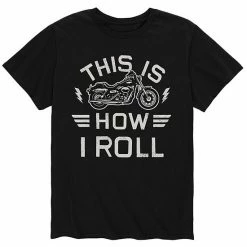 Licensed Character Men's This Is How I Roll Motorcycle Tee Blue