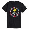 Licensed Character Men's Peanuts Woodstock Peace Tee Black -Licensed Character Shop unnamed file 5681