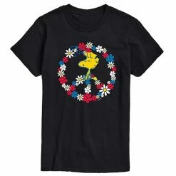 Licensed Character Men's Peanuts Woodstock Peace Tee Black -Licensed Character Shop unnamed file 5683