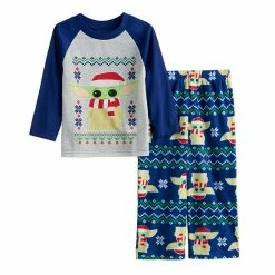 Licensed Character Toddler Boy Jammies For Your Families® Star Wars The Mandalorian Grogu Aka Baby Yoda Pajama Set