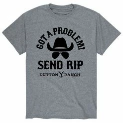 Licensed Character Men's Yellowstone Got Problem Tee Grey