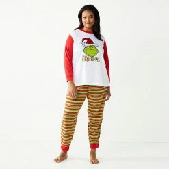 Licensed Character Plus Size Jammies For Your Families® How The Grinch Stole Christmas Pajama Set