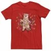 Licensed Character Men's Cat Tangled Christmas Lights Tee -Licensed Character Shop unnamed file 5722