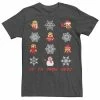 Licensed Character Men's Despicable Me Minions Snowflake Christmas Tee -Licensed Character Shop unnamed file 5753