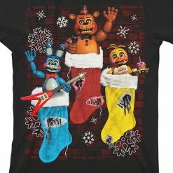 Licensed Character Boys 8-20 Five Nights At Freddy's Christmas Stockings Graphic Tee -Licensed Character Shop unnamed file 5793