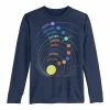 Licensed Character Boys 8-20 Space Solar System Colors Long Sleeve Tee Navy -Licensed Character Shop unnamed file 5806
