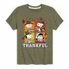 Licensed Character Boys 8-20 Peanuts Thankful Thanksgiving Graphic Tee Green -Licensed Character Shop unnamed file 5815