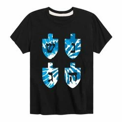 Licensed Character Boys 8-20 Tie Dye Dreidels Graphic Tee Black -Licensed Character Shop unnamed file 5822