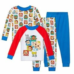 Licensed Character Toddler CoComelon "Let's Play!" 4-Piece Pajama Set