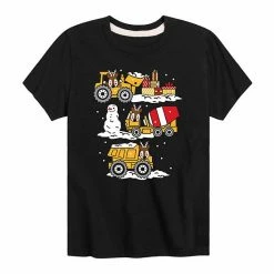 Licensed Character Boys 8-20 Reindeer Construction Team Graphic Tee