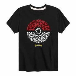 Licensed Character Boys 8-20 Pokemon Ball Pikachu Pattern Graphic Tee