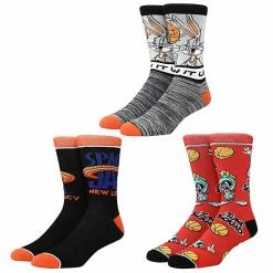 Licensed Character Men's Space Jam 3-Pack Crew Socks
