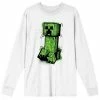 Licensed Character Men's Minecraft Creeper Long Sleeve Tee -Licensed Character Shop unnamed file 5900