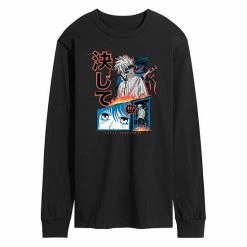 Licensed Character Men's Anime Never Surrender Long Sleeve Tee Red -Licensed Character Shop unnamed file 5909