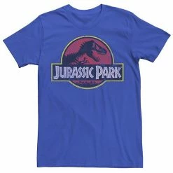 Licensed Character Men's Jurassic Park Distressed Original Park Logo Graphic Tee Charcoal Heather -Licensed Character Shop unnamed file 5987