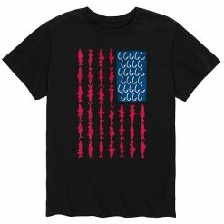 Licensed Character Men's Fish Hook American Flag Tee Grey -Licensed Character Shop unnamed file 6005
