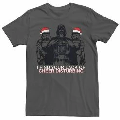 Licensed Character Men's Star Wars Vader Santa Troopers Christmas Tee Silver -Licensed Character Shop unnamed file 6009