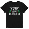 Licensed Character Men's Dear Santa I Ate Your Cookies Tee Black -Licensed Character Shop unnamed file 6017