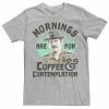 Licensed Character Men's Stranger Things Hopper Mornings Are For Coffee Contemplation Tee -Licensed Character Shop unnamed file 6020