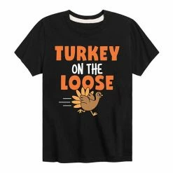 Licensed Character Boys 8-20 Turkey On The Loose Graphic Tee