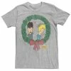 Licensed Character Men's Beavis And Butthead Christmas Wreath Tee Athletic Heather -Licensed Character Shop unnamed file 6067