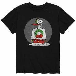 Licensed Character Men's Peanuts Snoopy Flight Tee Black -Licensed Character Shop unnamed file 6072