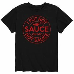Licensed Character Men's Lot'Sauce On Hot Sauce Tee Black -Licensed Character Shop unnamed file 6083