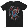Licensed Character Men's Marvel Spider-Man Jingle All The Way Christmas Lights Tee -Licensed Character Shop unnamed file 6088