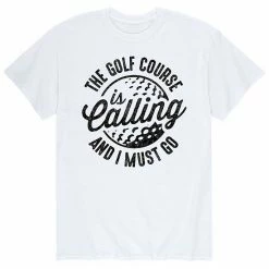 Licensed Character Men's The Golf Course Is Calling Tee Grey -Licensed Character Shop unnamed file 6101