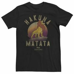 Licensed Character Big & Tall Disney Lion King Simba Pride Rock Roar Tee Navy Heather