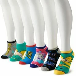 Licensed Character Women's Hey Arnold 6-Pack Ankle Socks