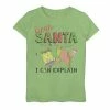Licensed Character Girls 6-16 Nickelodeon SpongeBob SquarePants Santa I Can Explain Top Green Apple