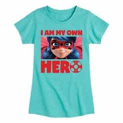 Licensed Character Girls 7-16 Miraculous Lady Bug Own Hero Tee Pink