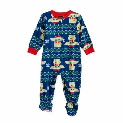 Licensed Character Baby Jammies For Your Families® Star Wars The Mandalorian Grogu Aka Baby Yoda Footed Pajamas