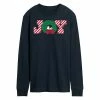 Licensed Character Men's Peanuts Joy Wreath Long Sleeve Tee Gray -Licensed Character Shop unnamed file 6269