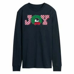 Licensed Character Men's Peanuts Joy Wreath Long Sleeve Tee Gray -Licensed Character Shop unnamed file 6272