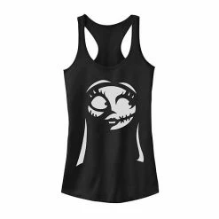 Licensed Character Juniors' Disney The Nightmare Before Christmas Sally Big Face Tank Black Heather -Licensed Character Shop unnamed file 6303