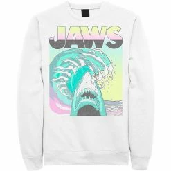 Licensed Character Men's Jaws 80s Jaws Vintage Poster Sweatshirt Athletic Heather -Licensed Character Shop unnamed file 6320