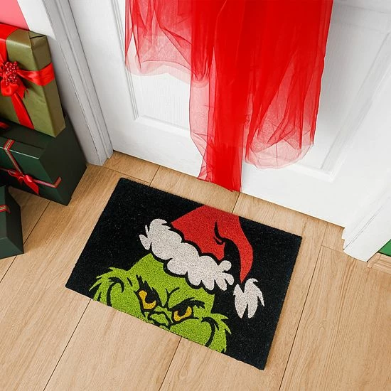Licensed Character Grinch Santa Ho Ho Ho 2-pack 20'' X 34'' Coir Doormat 7 Licensed Character Grinch Santa Ho Ho Ho 2-pack 20'' X 34'' Coir Doormat - Image 5