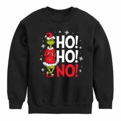 Licensed Character Boys 8-20 Dr. Seuss How The Grinch Stole Christmas Ho Ho No Graphic Sweatshirt Navy -Licensed Character Shop unnamed file 6361