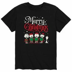 Licensed Character Men's Peanuts Merry Christmas Tee Royal Blue