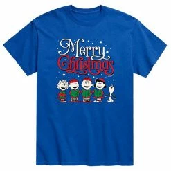 Licensed Character Men's Peanuts Merry Christmas Tee Royal Blue -Licensed Character Shop unnamed file 639