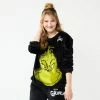 Licensed Character Juniors' The Grinch Headshot Graphic Pullover 1 Licensed Character Juniors' The Grinch Headshot Graphic Pullover -Licensed Character Shop unnamed file 64