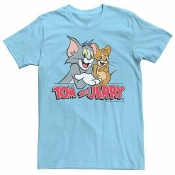 Licensed Character Men's Tom And Jerry Full Color Portrait Logo Tee