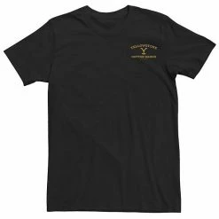 Licensed Character Men's Yellowstone Dutton Ranch Brand Left Chest Tee