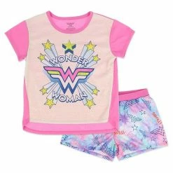 Licensed Character Girls 4-12 DC Comics Wonder Woman Pajama Set