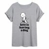 Licensed Character Juniors' Peanuts Love Dog Flowy Tee -Licensed Character Shop unnamed file 6469