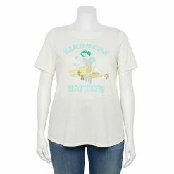 Licensed Character Disney's Snow White And The Seven Dwarfs "Kindness Matters" Plus Size Graphic Tee