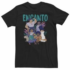 Alternative view of Licensed Character Big & Tall Disney Encanto Group Portrait Logo Tee White