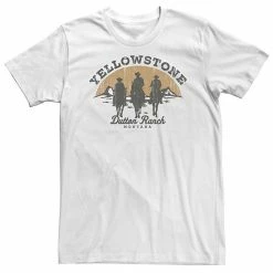 Licensed Character Big & Tall Yellowstone Dutton Ranch Montana Cowboys Tee White -Licensed Character Shop unnamed file 6526